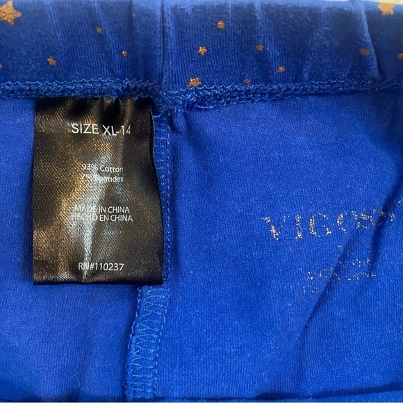 VIGOSS, blue and gold star leggings - Picture 2 of 2